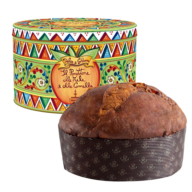 PANETTONE ARTIGIANALE DOLCE&GABBANA MELE E CANNELLA 1KG