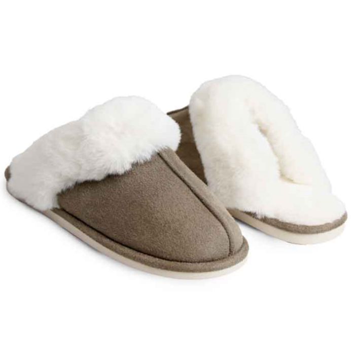 PANTOFOLE INVERNALI, TORTORA, TAGLIA UNICA