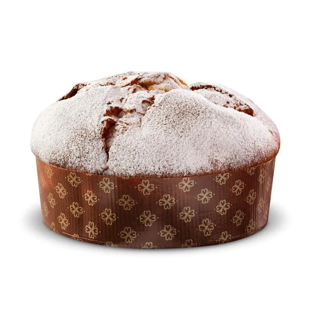SCATOLA REGALO CON PANETTONE GALUP PARADISO 750GR + CREMA SPALMABILE ZABAJONE + SPALMINO