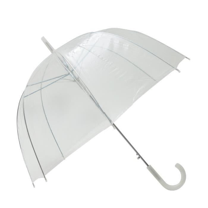 OMBRELLO TRASPARENTE BASIC BIANCO LUNGO 84 CM