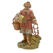 PASTORE CON BRIGLIE 12CM IN RESINA (F-70)
