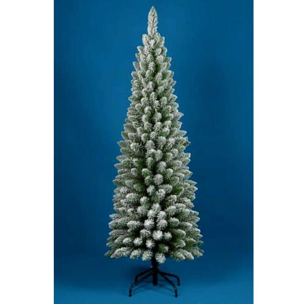 ALBERO DI NATALE INNEVATO 210CM SLIM PENICEL