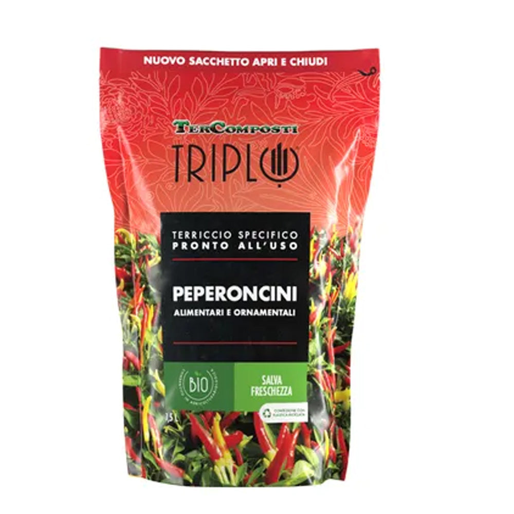 TERRICCIO PER PIANTE DI PEPERONCINO 1,5L BIO