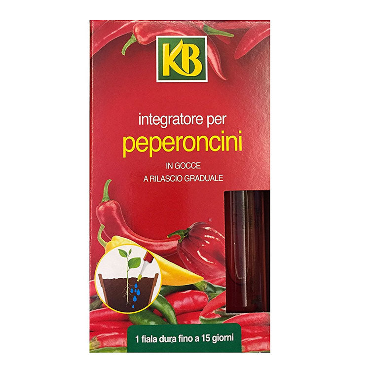 INTEGRATORE LIQUIDO PER PEPERONCINI RILASCIO GRADUALE 6 FIALE