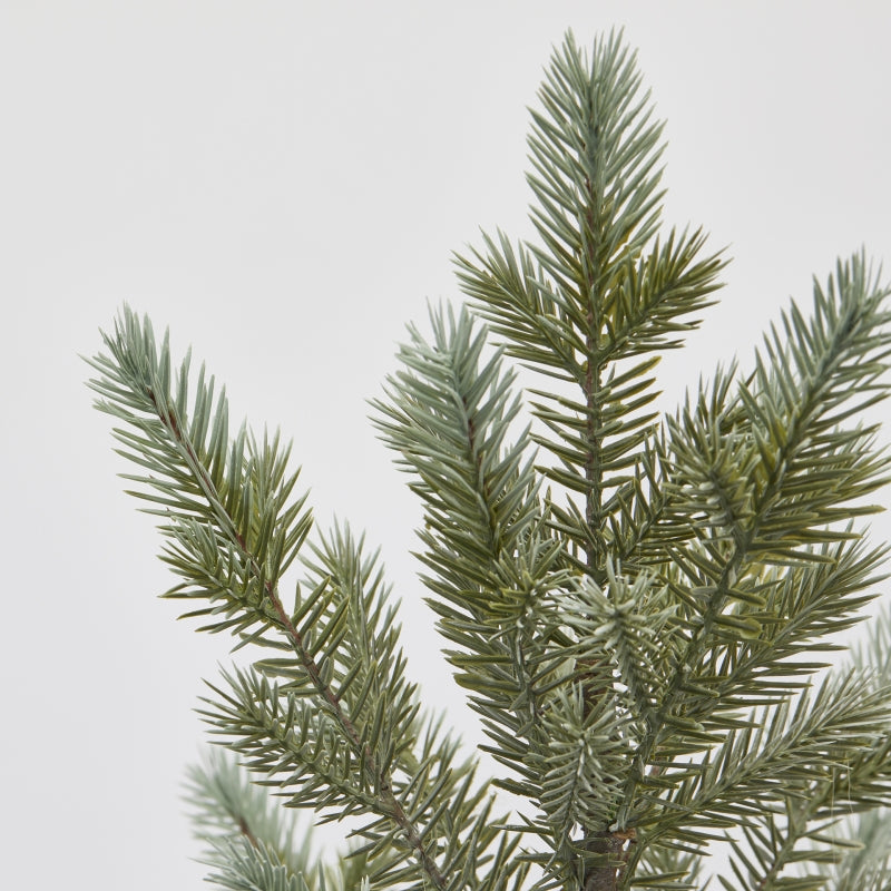 ALBERO DI PINO CON VASO A SCACCHI, H55, VERDE