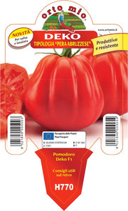 3 PIANTE IN VASO Ø10CM DI POMODORO ABRUZZESE PERBRUZZO DEKO