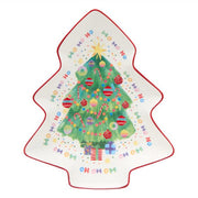 JOLLY JOY PIATTO A FORMA DI ALBERO DI NATALE IN CERAMICA, 25CM