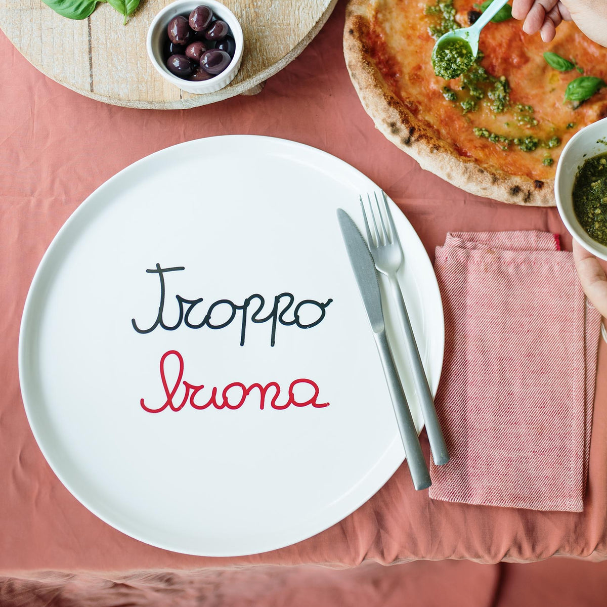 Piatto pizza Troppo Buona D31,5 cm Simple Day