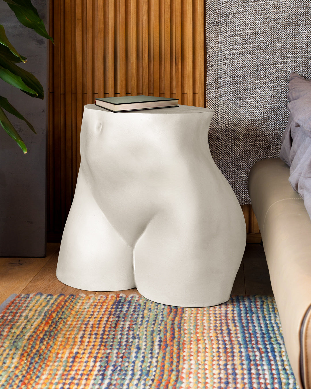 Sgabello Tavolino Piece of me - Her 50x37xH45cm Bianco SELETTI