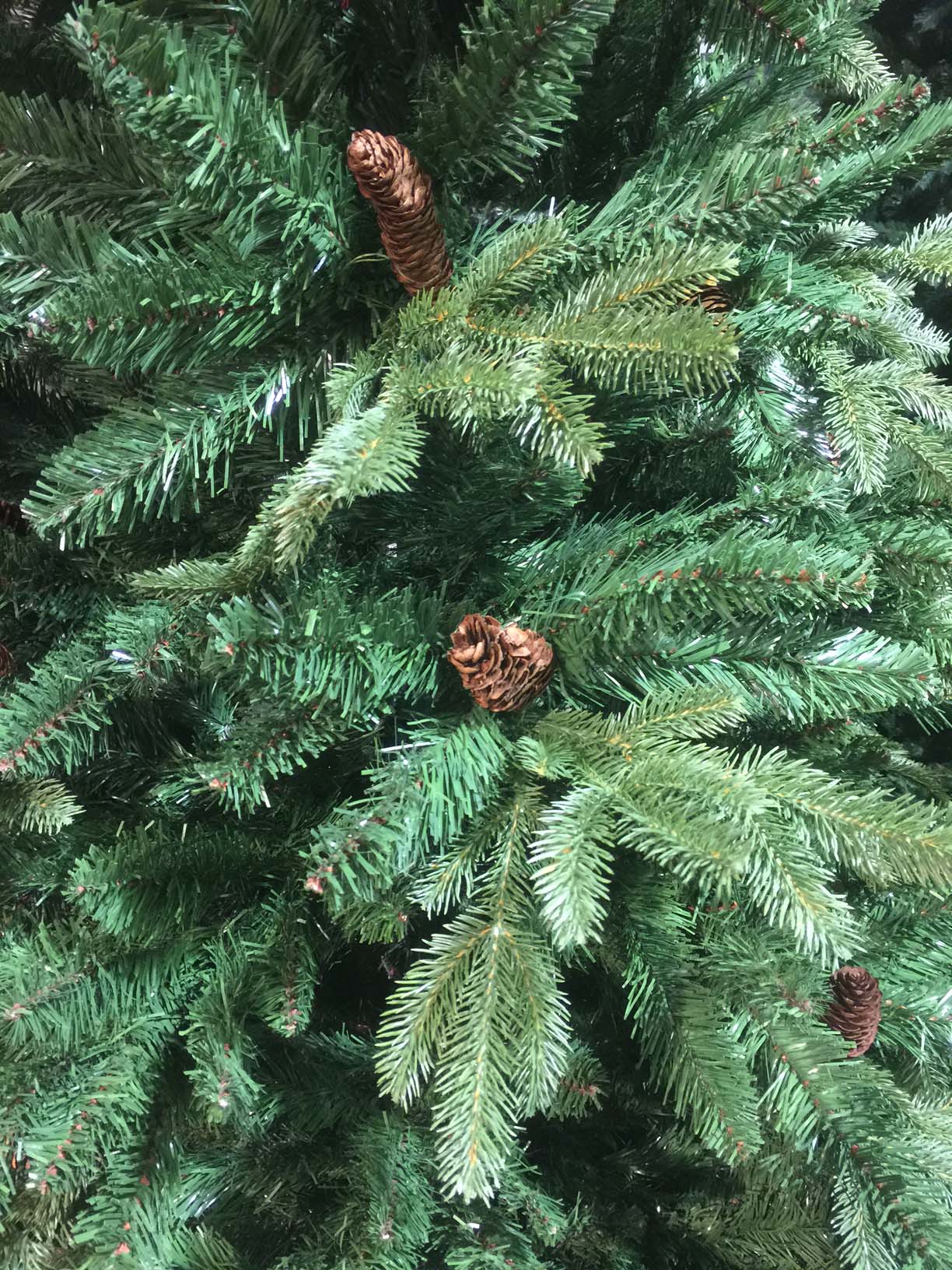 ALBERO DI NATALE 180CM JINGLE VERDE CON PIGNE