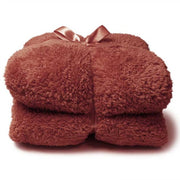 COPERTA PLAID TEDDY 150X200CM MARSALA