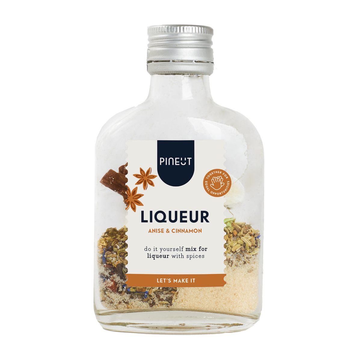 Preparato per Liquore Anice Cannella Fiaschetta 146g Pineut