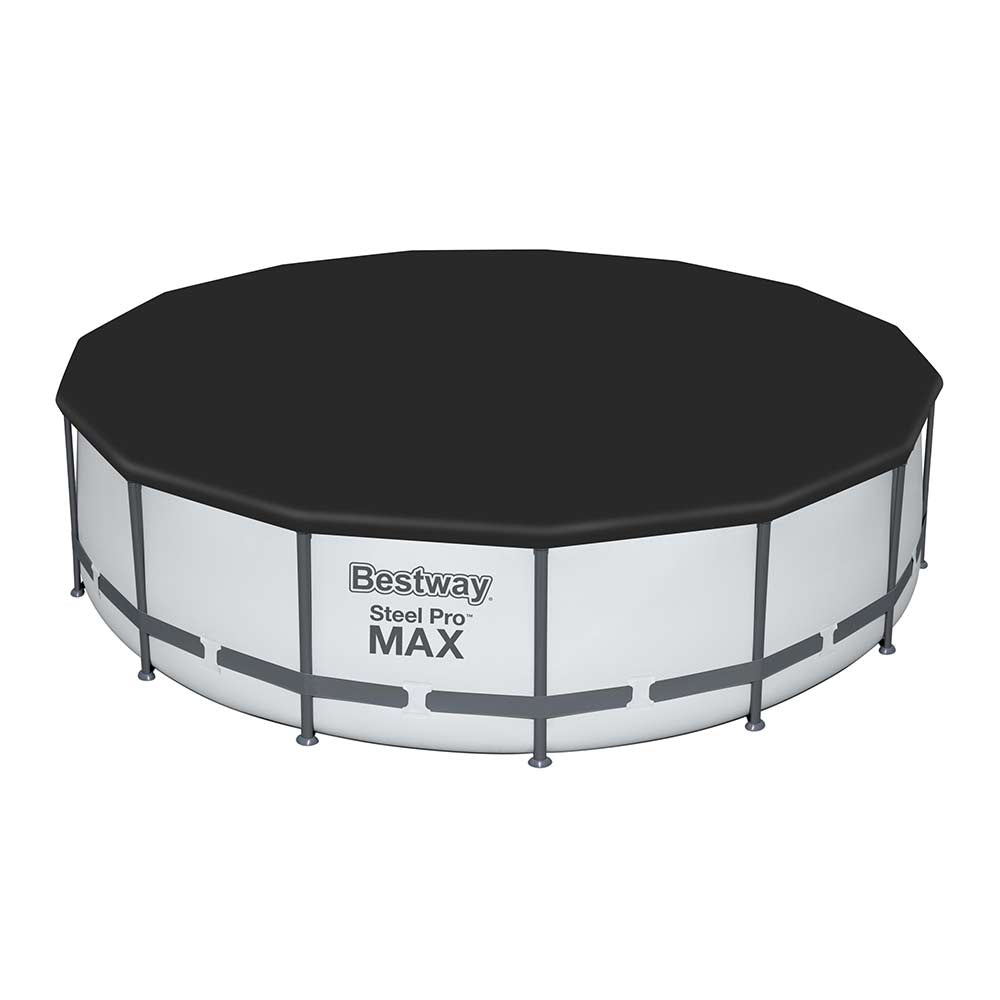 PISCINA STEEL PRO MAX 457X122CM CON POMPA FILTRO SCALETTA E TELO COPERTURA