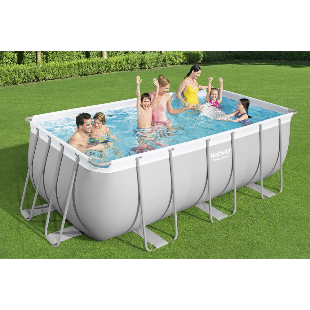 PISCINA RETTANGOLARE 412X201X122CM CON POMPA FILTRO