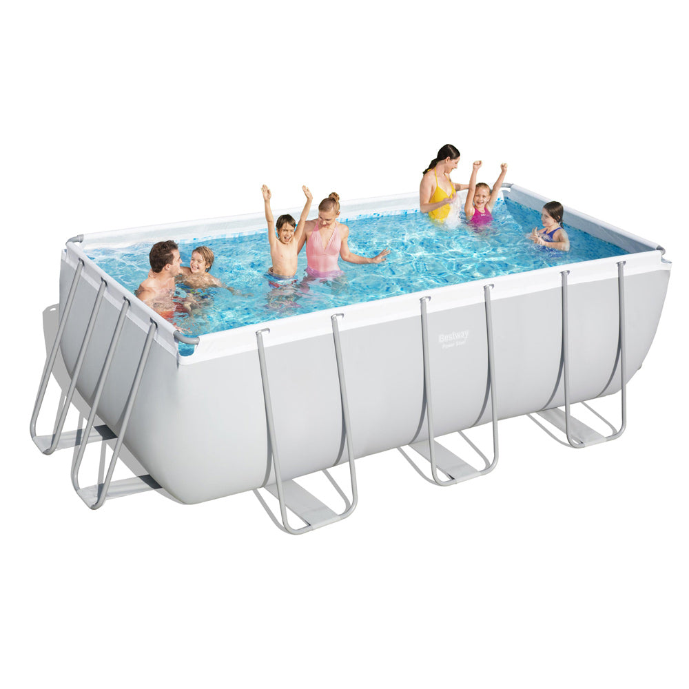 PISCINA RETTANGOLARE 412X201X122CM CON POMPA FILTRO