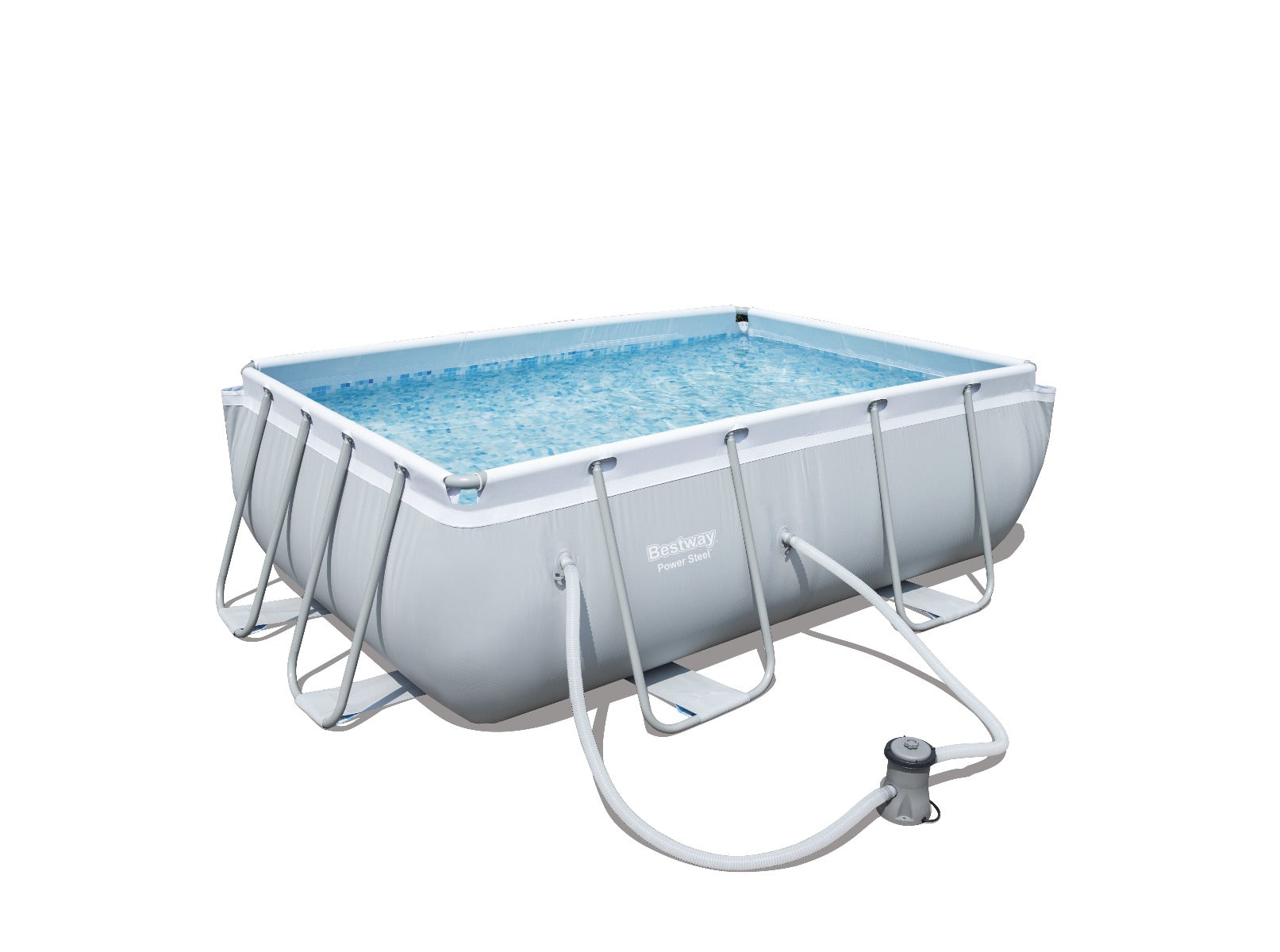 PISCINA RETTANGOLARE 282X196X84CM CON POMPA FILTRO