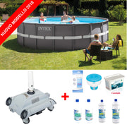 OFFERTA PISCINA ULTRA FRAME 488X122CM + ROBOT PULITORE + KIT MANTENIMENTO