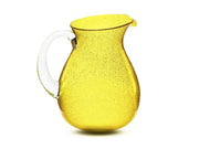 CARAFFA IN VETRO GIALLO CON MANICO COLLEZIONE MEMENTO
