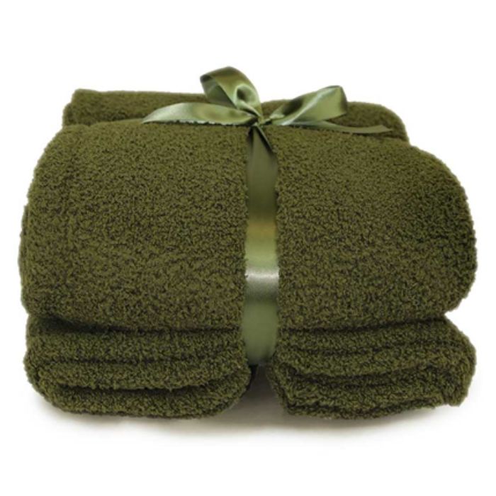 COPERTA PLAID JURRE 150X200CM VERDE OLIVA