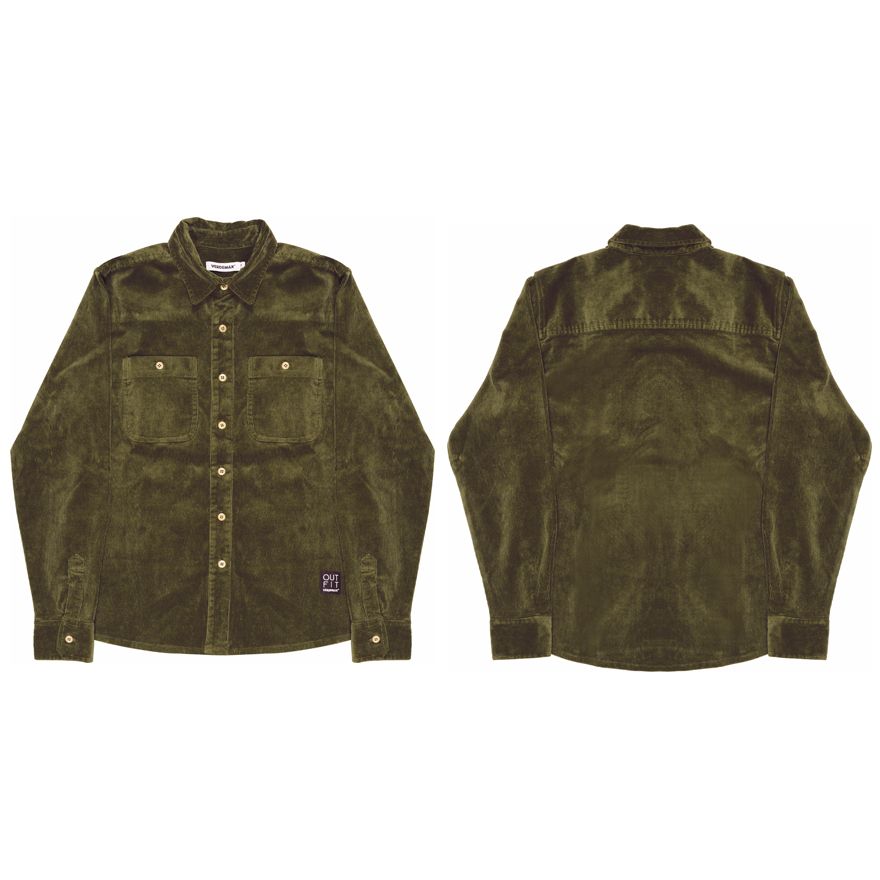 CAMICIA LINEA PLATANO UNISEX OLIVA TAGLIA M