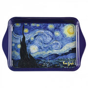 Vassoio in metallo Vincent Van Gogh Notte stellata 21x14 cm Blu Notte Enesco