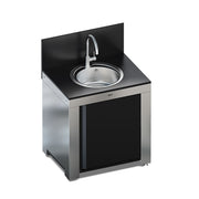 ENO Modulo lavello cucina outdoor 115x80x62 cm nero e acciaio inox