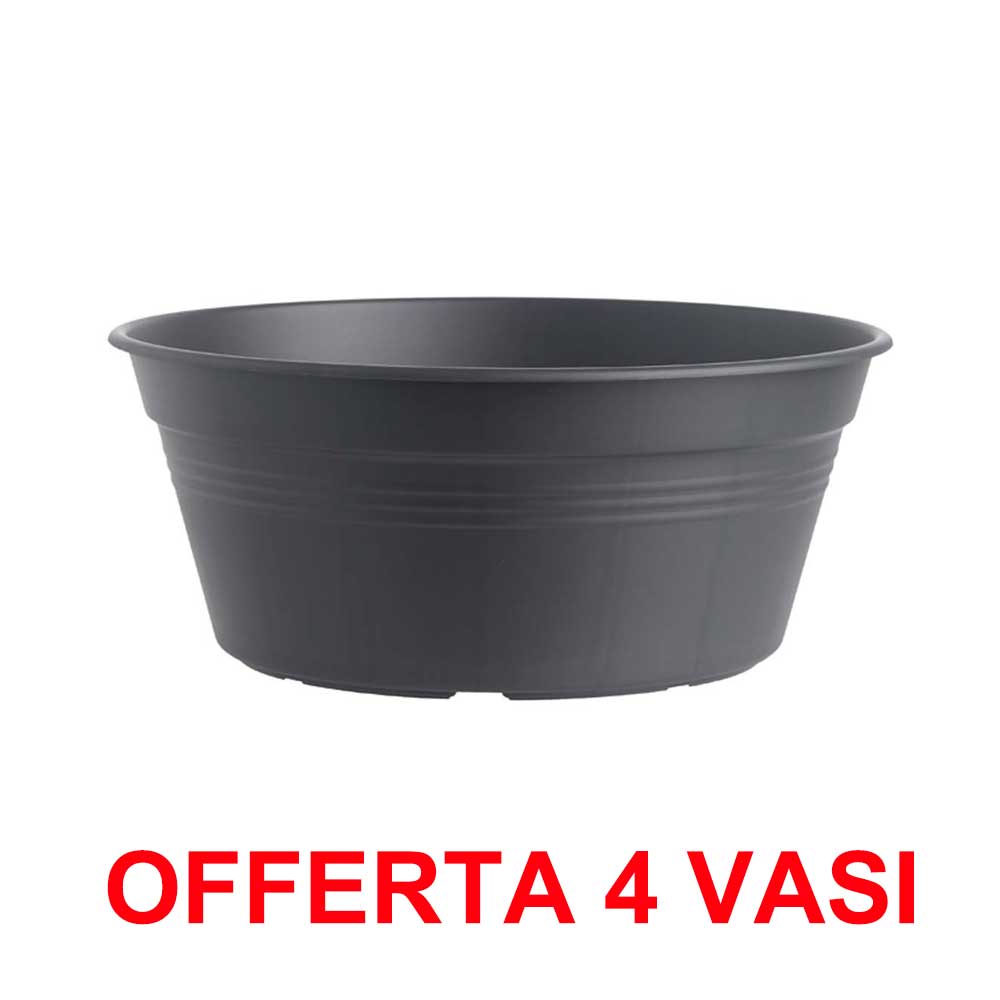 OFFERTA 4 VASO PER BULBI GREEN BASICS BOWL 33CM LIVING BLACK