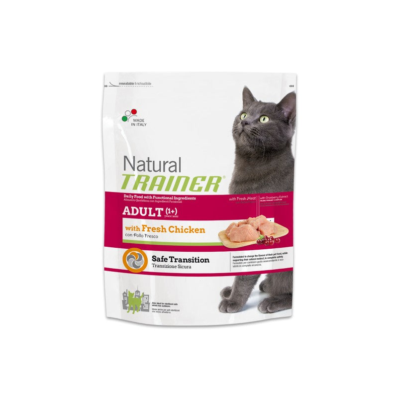 NATURAL TRAINER SACCO CROCCHETTE GATTO ADULTO NATURAL 1.5 KG POLLO FRESCO
