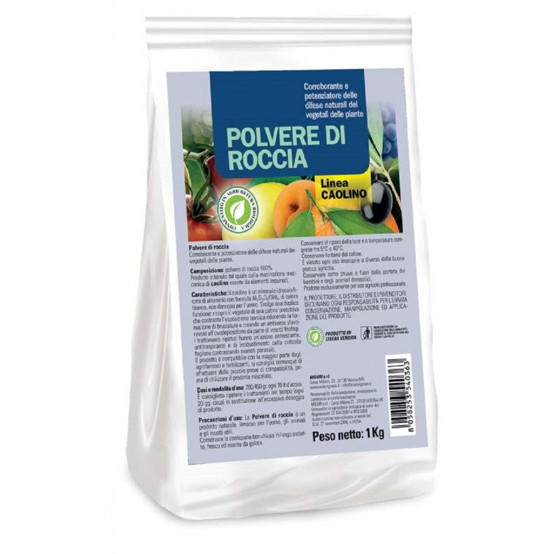 POTENZIATORE DIFESE NATURALI CAOLINO 1KG POLVERE ROCCIA