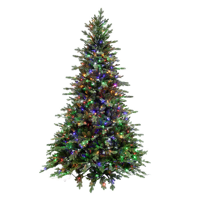ALBERO DI NATALE CON LED, BRIDGE MOUNTAIN, 240CM, VERDE