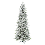 ALBERO DI NATALE INNEVATO, CARSON SLIM, 270CM, BIANCO