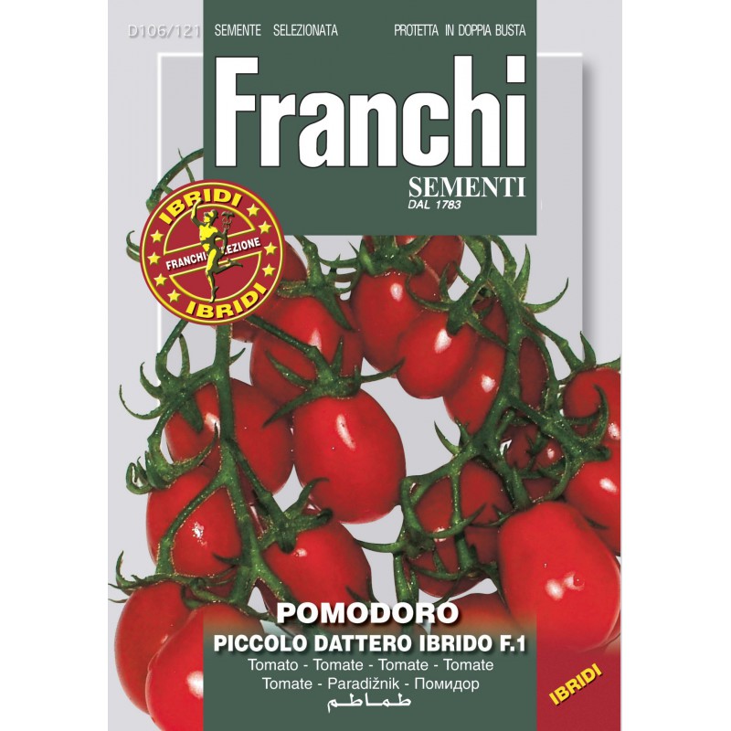 BUSTINA SEMI DI POMODORO PICCOLO DATTERO IBRIDO F.1