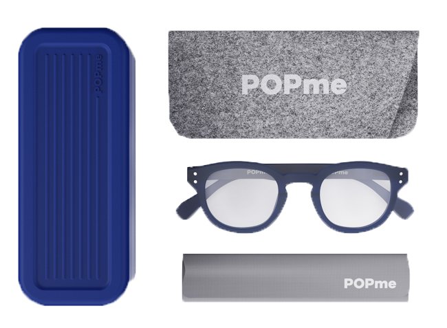 OCCHIALI DA VISTA POPME GLASSES OCEAN BLUE +2,5 (DISP.MEDICO)