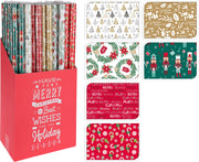 OFFERTA 3 ROTOLI DI CARTA REGALO NATALIZIA 70X200CM ASSORTITA