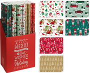 1 ROTOLO DI CARTA REGALO NATALIZIA 70X200CM ASSORTITA