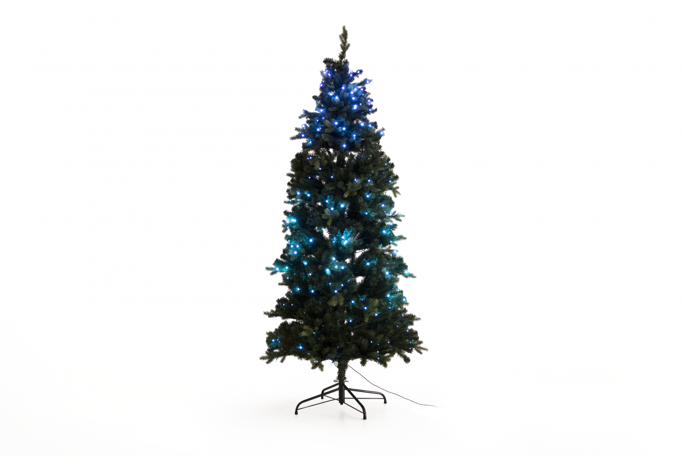 ALBERO DI NATALE TWINKLY 210CM PREILLUMINATO CON 330 LED MULTICOLOR RGB