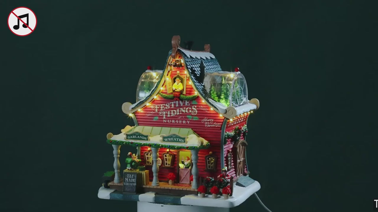 Carica video: Festive Tidings Nursery - LEMAX COD. 55350