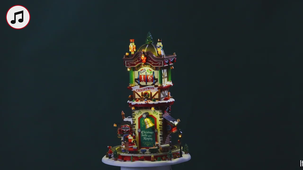 Carica video: Christmas Time Countdown - LEMAX COD. 65518 adattatore (4.5V) incluso