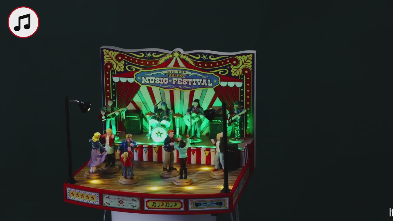 Carica video: Big Top Holiday Music Festival - LEMAX COD. 64632 adattatore (4.5 V) incluso