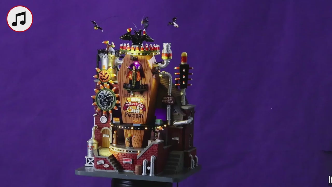 Carica video: The Count's Candy Corn Factory - LEMAX COD. 55299 adattatore (4.5V) incluso