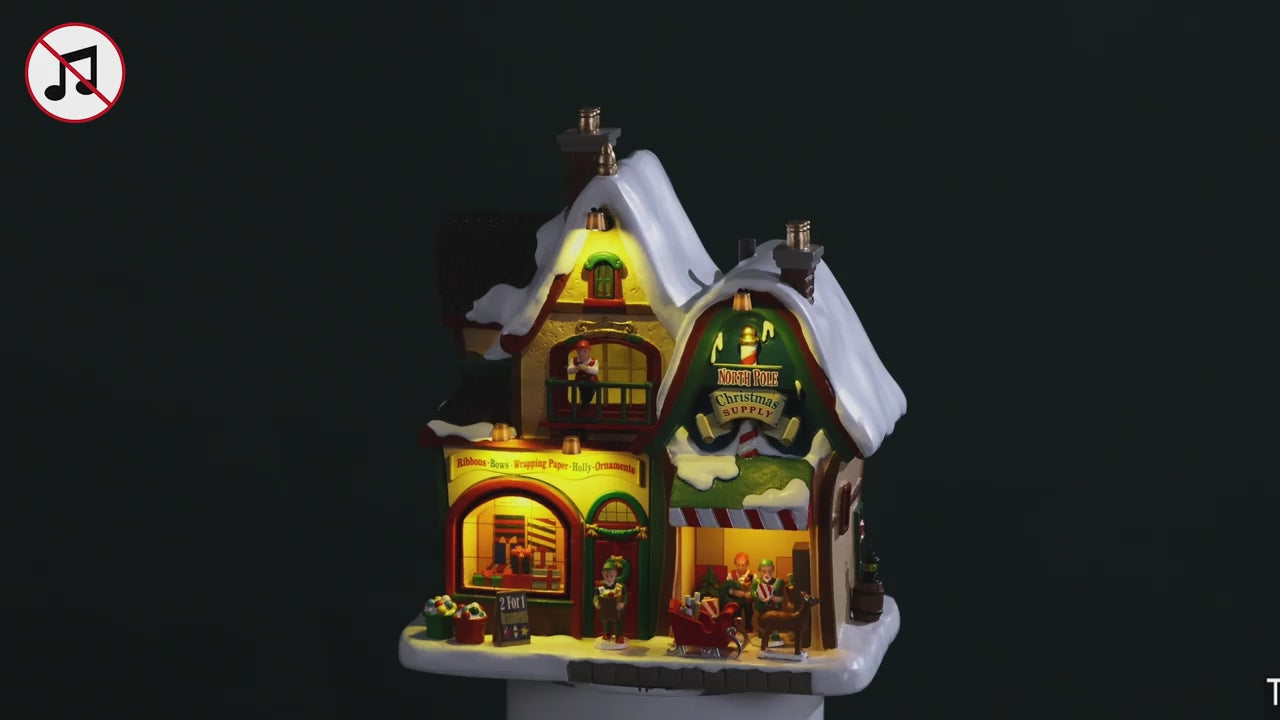 Carica video: North Pole Christmas Supply - LEMAX COD. 65529 adattatore (4.5 V) incluso