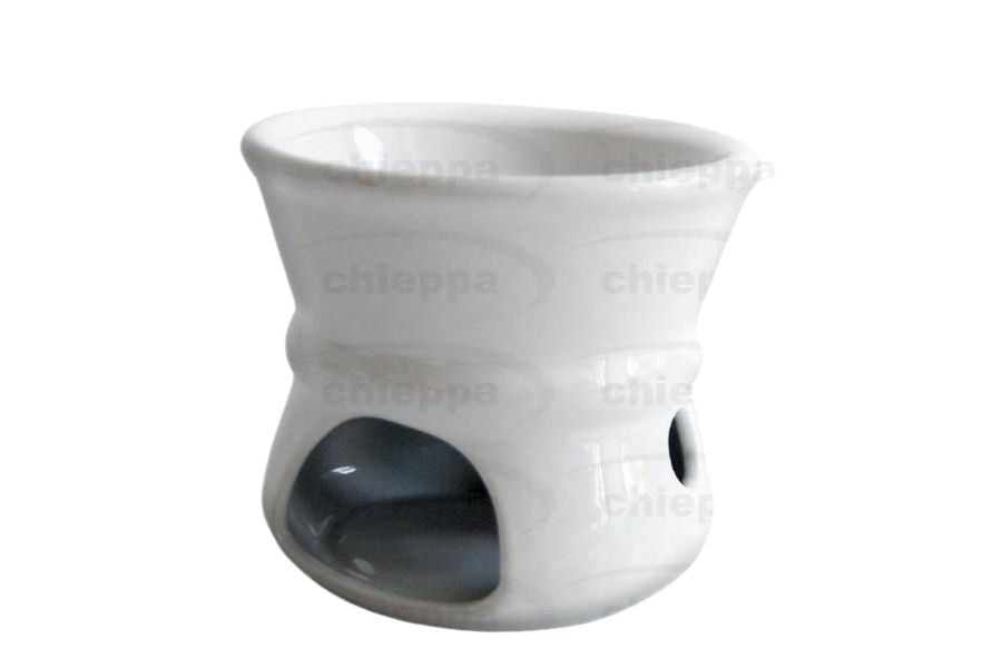 FORNELLINO BAGNA CAUDA BIANCO 130ML CM 12 IN PORCELLANA