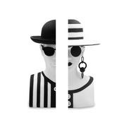 FERMALIBRO MR. BLACK & MRS. WHITE H26CM