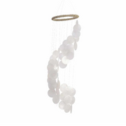 DECORAZIONE DA APPENDERE SONAGLIO BIANCO 16XH63 CM