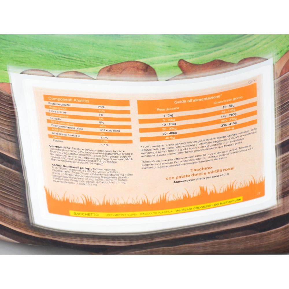 CROCCHETTE PERAGA GRAIN FREE PER CANE ADULTO 2KG TACCHINO