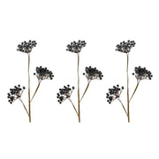 OFFERTA 3 RAMI CON BACCHE 50CM NERO