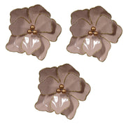 OFFERTA 3 FIORI CON CLIP E BACCHE ROSA 15X8CM