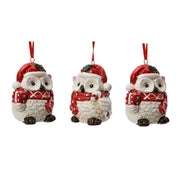 OFFERTA 3 CIONDOLI A FORMA DI GUFO IN CERAMICA MODELLO ASSORTITO