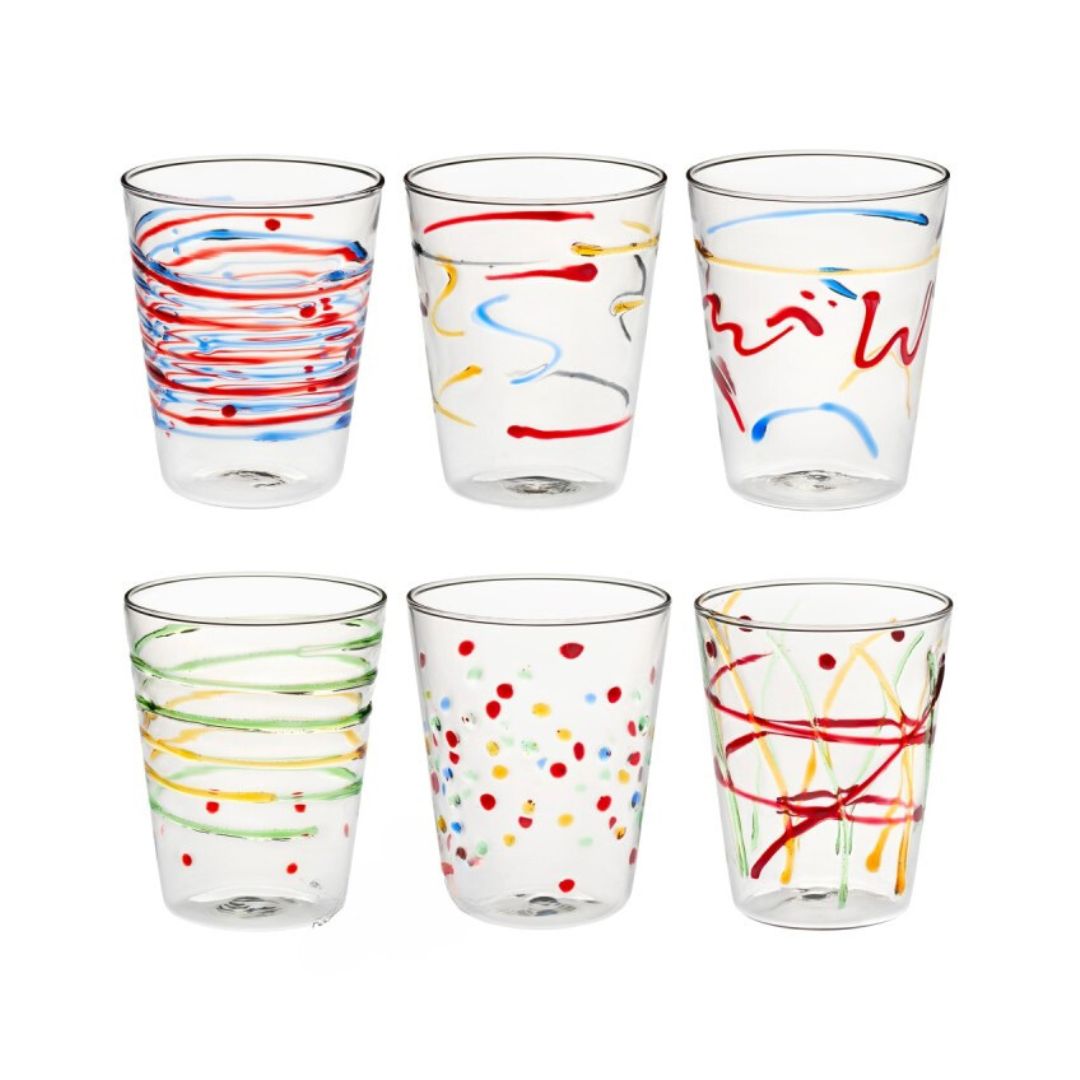 CARNIVAL SET 6 PZ BICCHIERI ACQUA 470ML