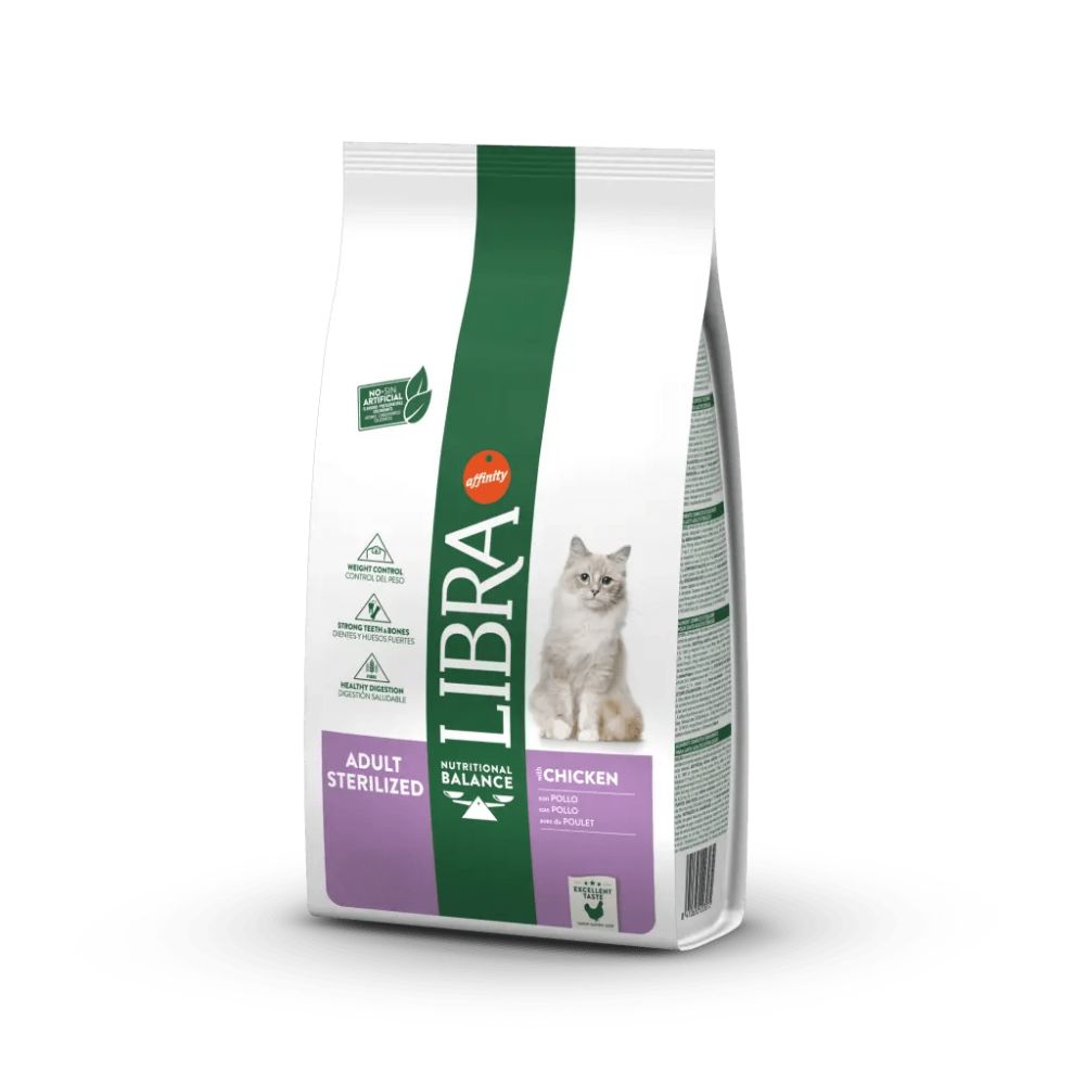 CROCCHETTE GATTO LIBRA CAT STERILIZED ADULT CHICKEN 8KG